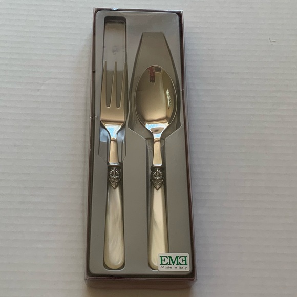 EME Italy Napoleon Table serving fork and serving spoon - Picture 7 of 15